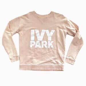 Ivy Park Crewneck Light Pink Logo Sweatshirt Sz S